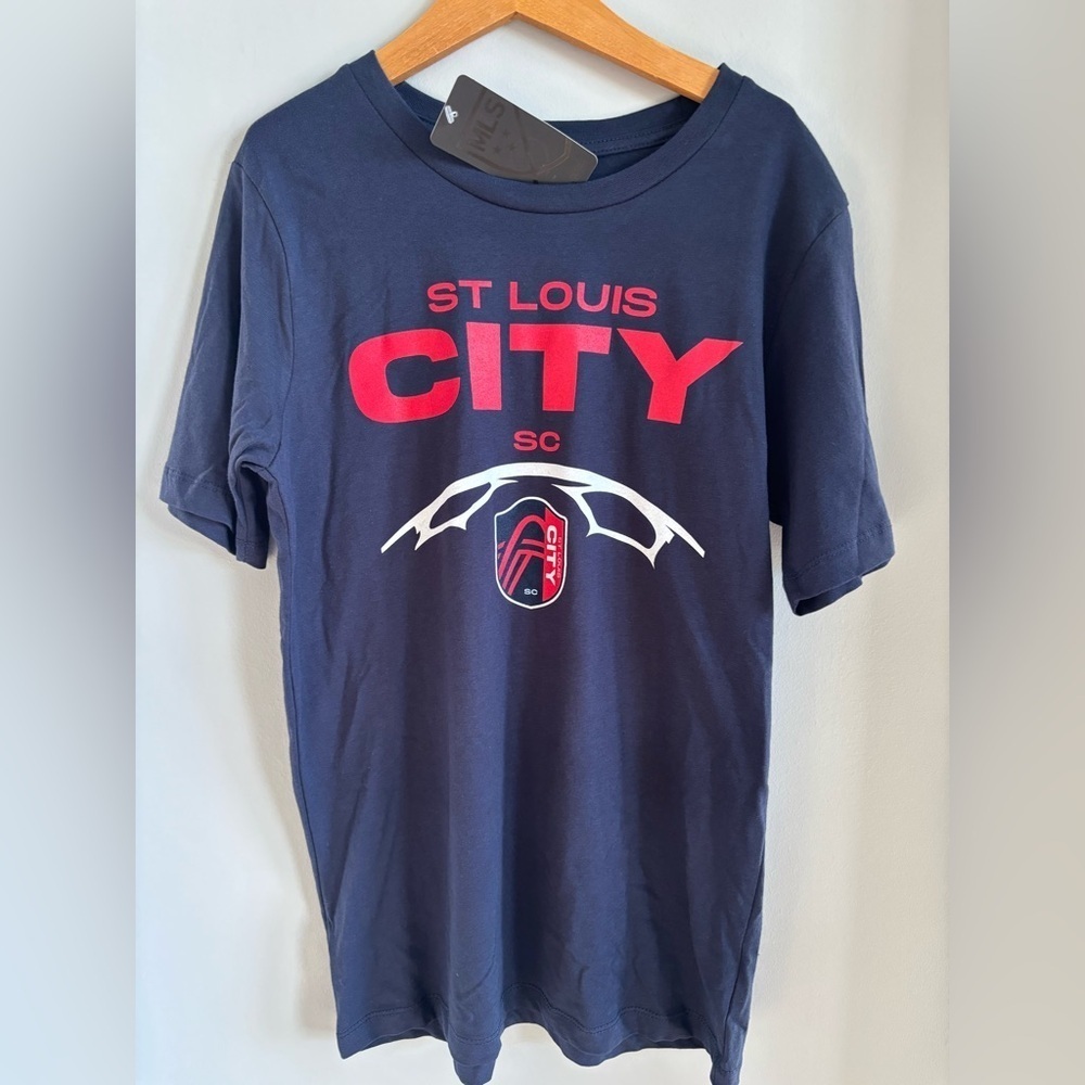 NWT St. Louis City SC Kids Navy Graphic Tee